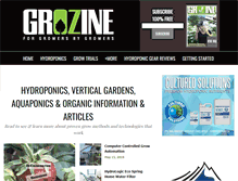 Tablet Screenshot of grozine.com